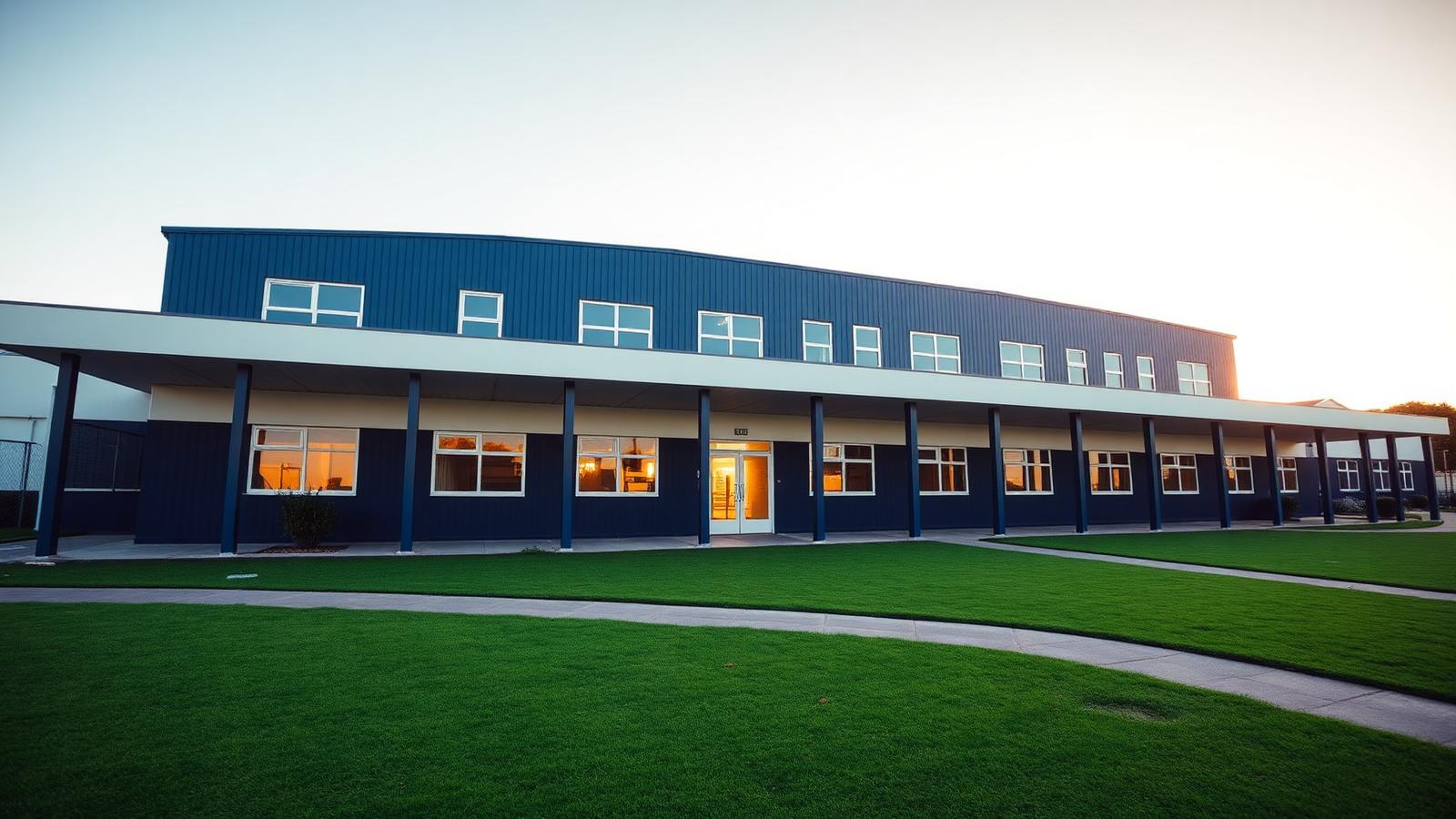 School building exterior